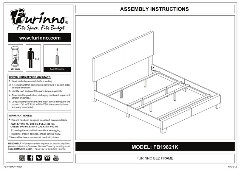 Furinno FB19821K Assembly instructions Furinno FB19821K Assembly instructions