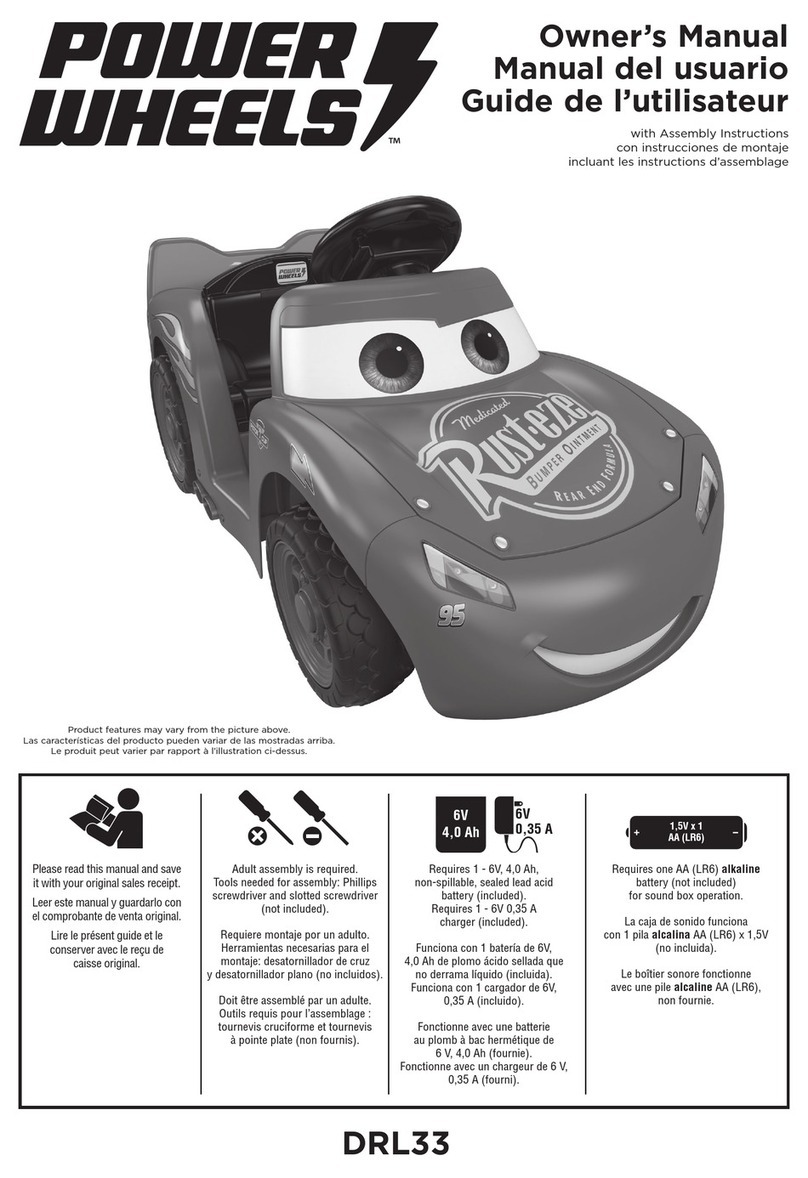 Fisher-Price Power Wheels DRL33 owner's manual
