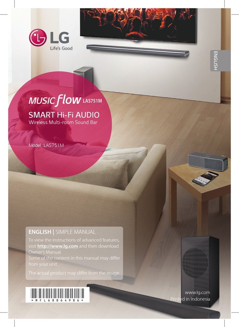LG MUSICFLOW LAS751M User manual