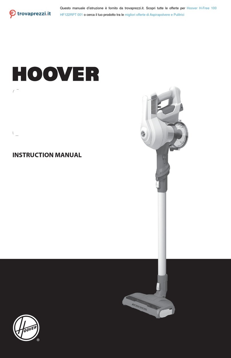 Hoover H-Free 100 User manual