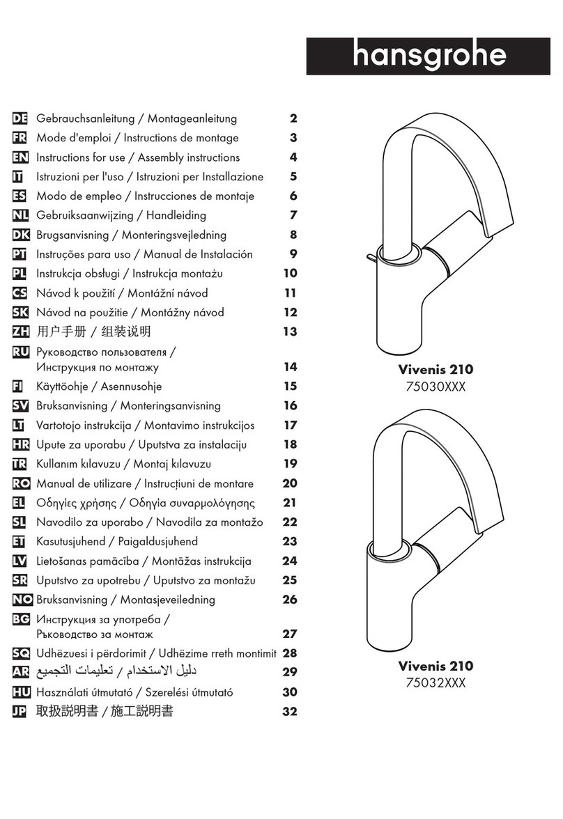 Hans Grohe Vivenis 210 75030 Series Manual
