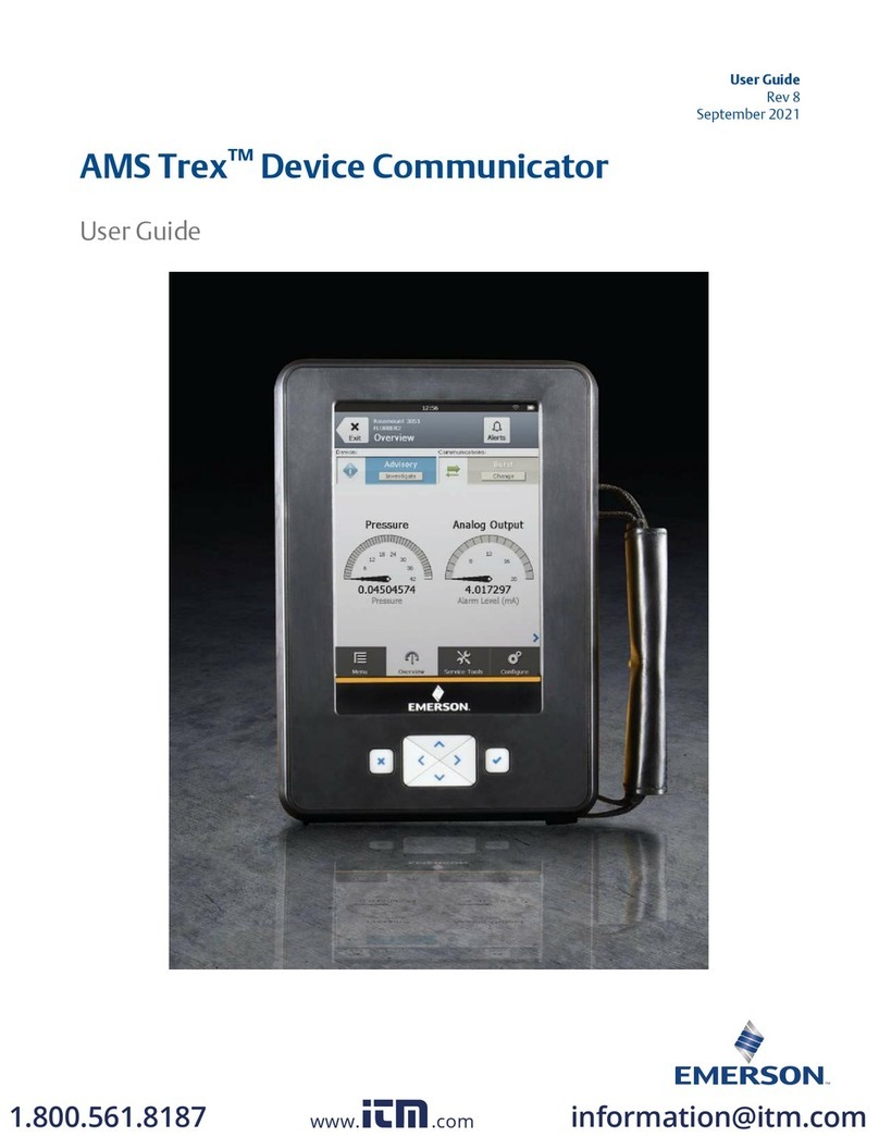 Emerson AMS Trex Device Communicator User manual