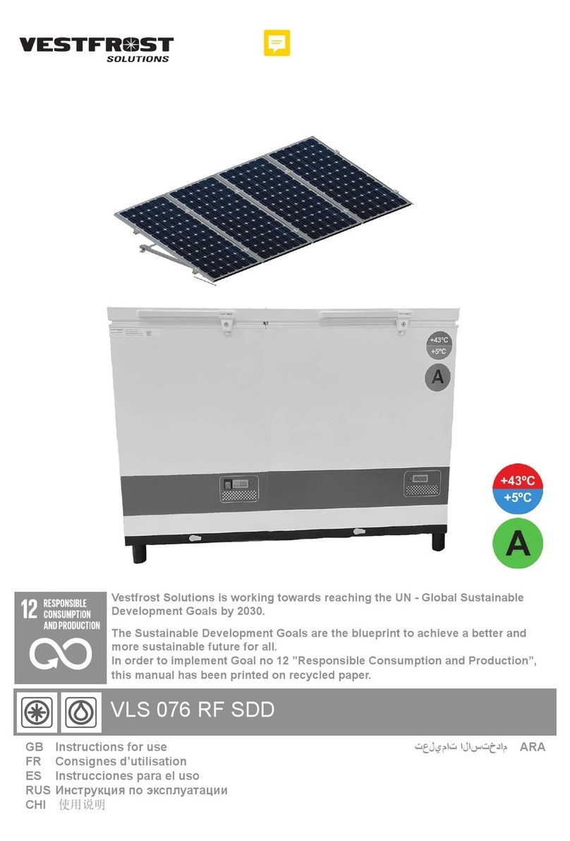 Vestfrost VLS 076 RF SDD Instructions for use