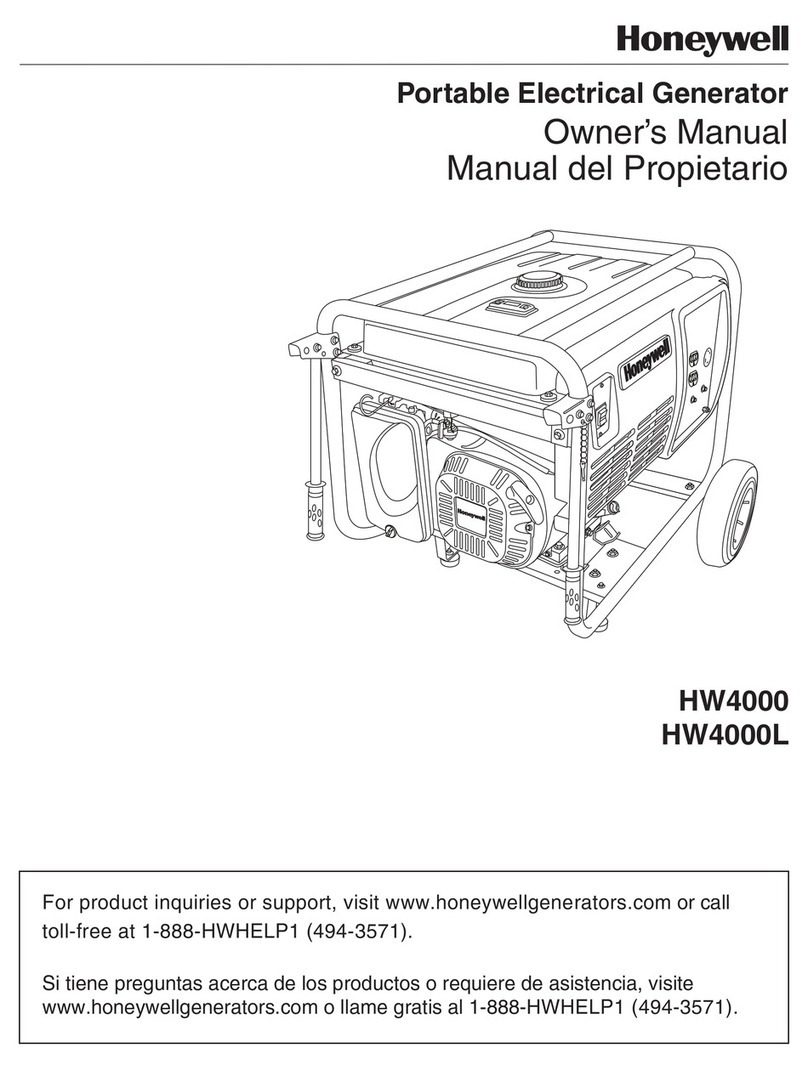 Honeywell HW4000 - Portable Generator NOT User manual
