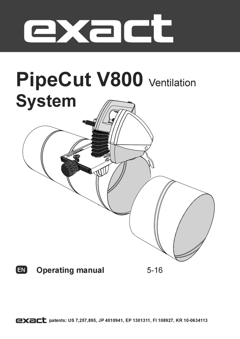 eXact PipeCut V800 System operating manual