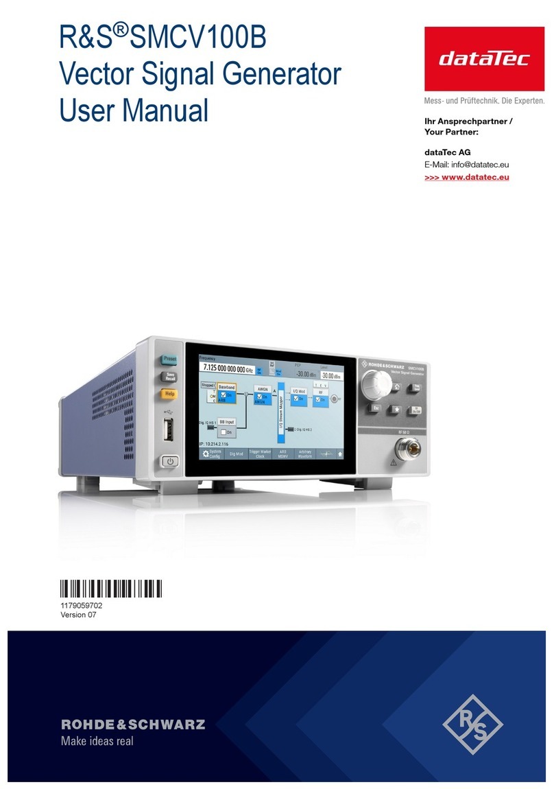Rohde & Schwarz R&S SMCV100BP2 User manual