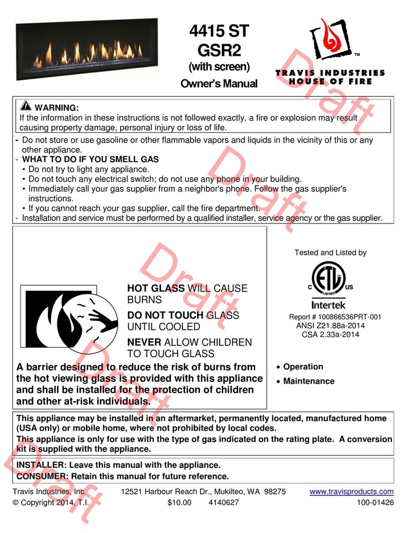 Travis Industries 4415 ST GSR2 owner's manual Travis Industries 4415 ST GSR2 owner's manual