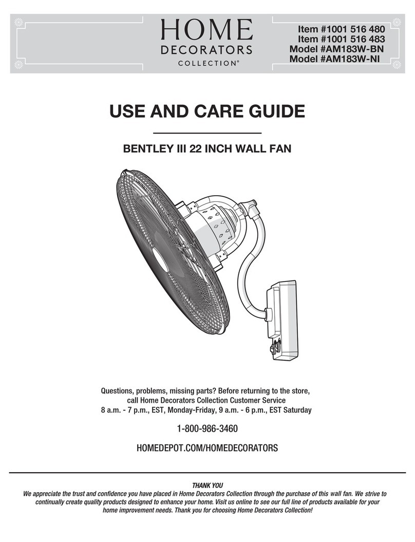 Home Decorators Collection AM183W-NI Use and care guide