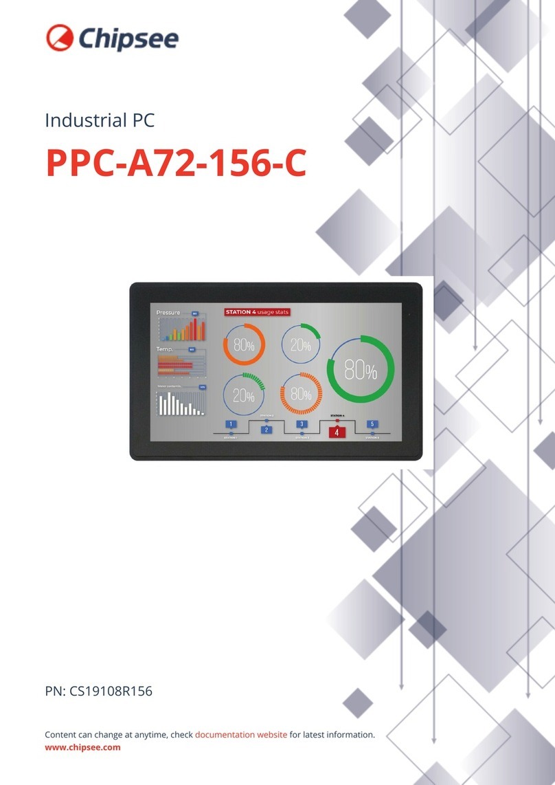Chipsee PPC-A72-156-C User manual