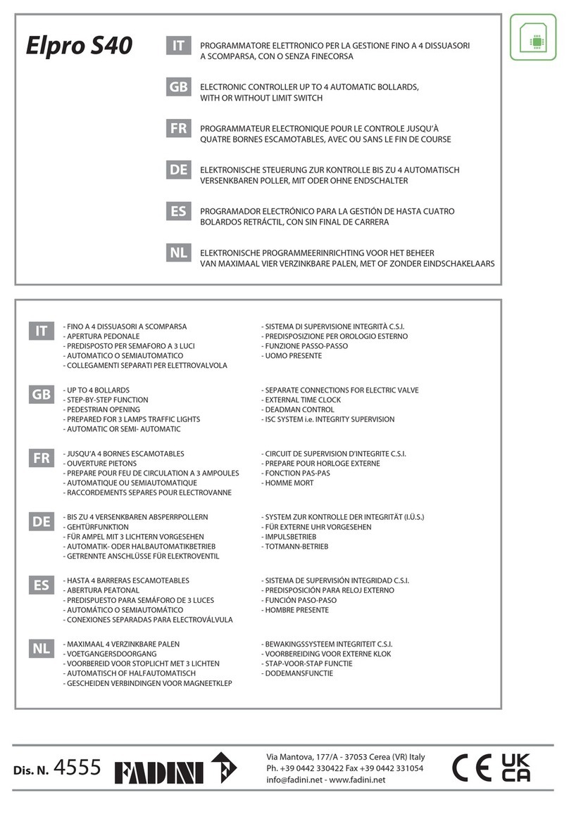 fadini Elpro S40 manual