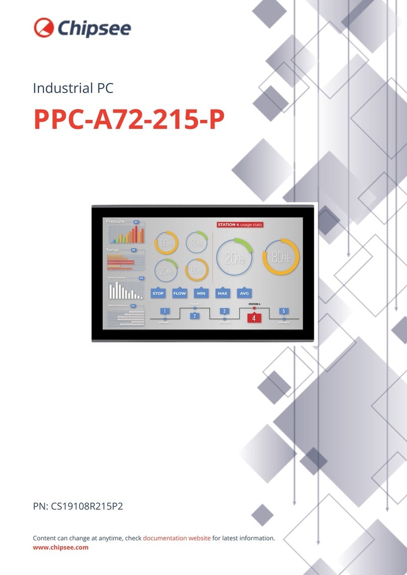 Chipsee PPC-A72-215-P User manual Chipsee PPC-A72-215-P User manual