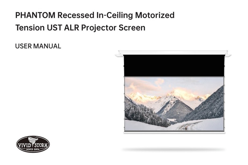 VIVID STORM PHANTOM Recessed In-Ceiling Motorized Tension UST... user manual