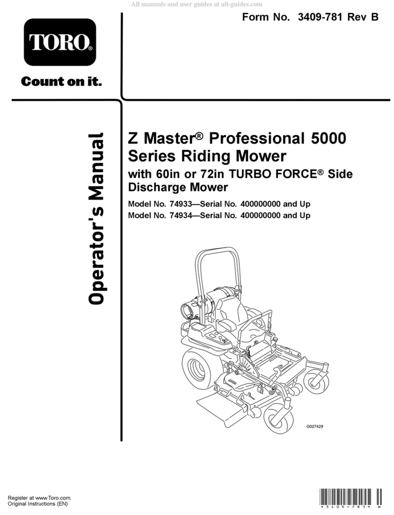 Toro Z Maser Professional 5000 Series User manual