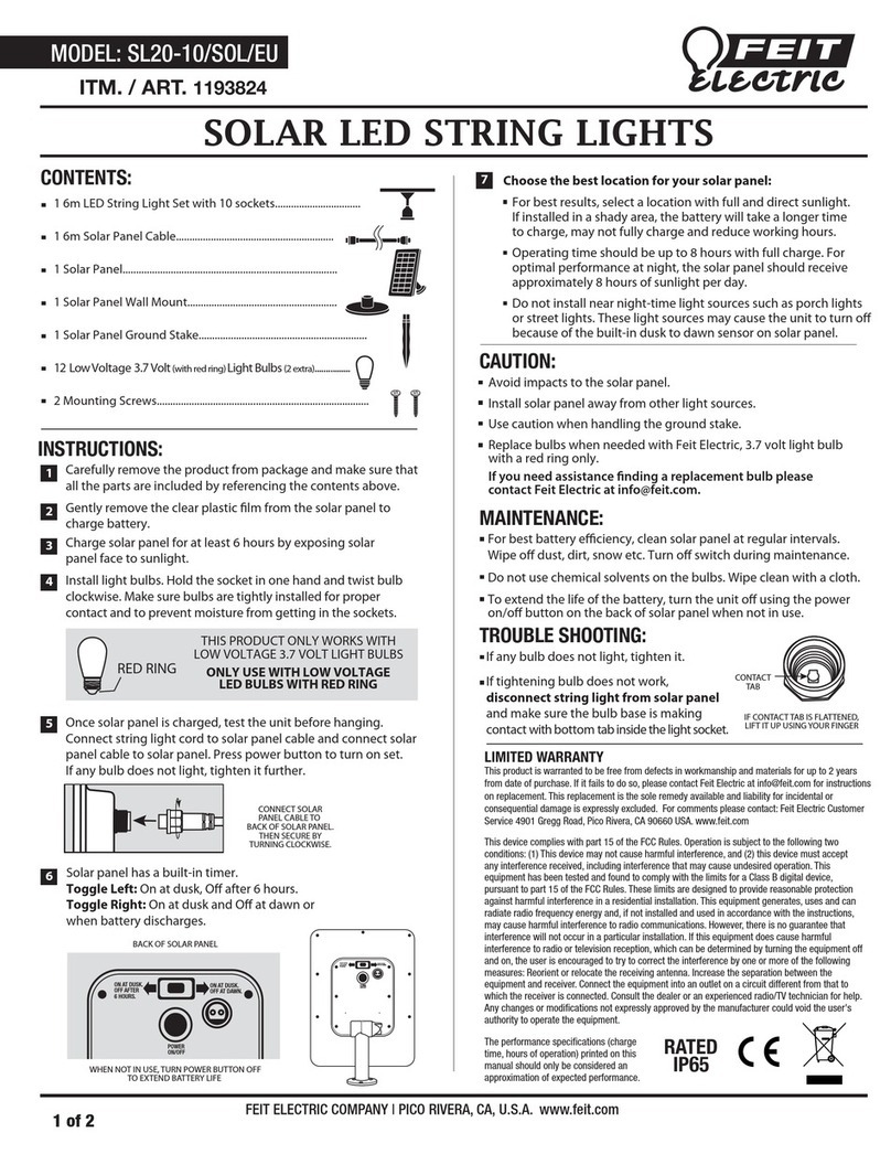 Feit Electric SL20-10/SOL/EU manual