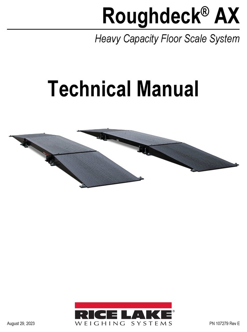 Rice Lake Roughdeck AX User manual
