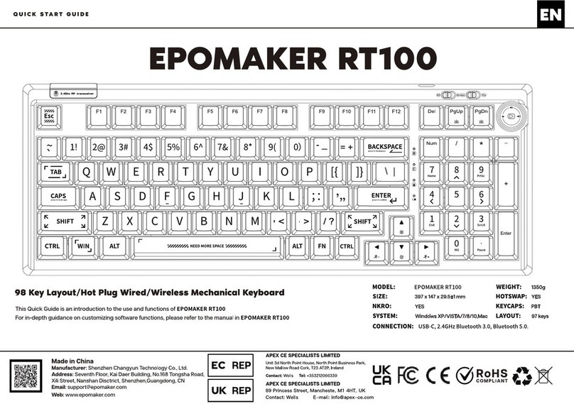 Epomaker RT100 quick start guide