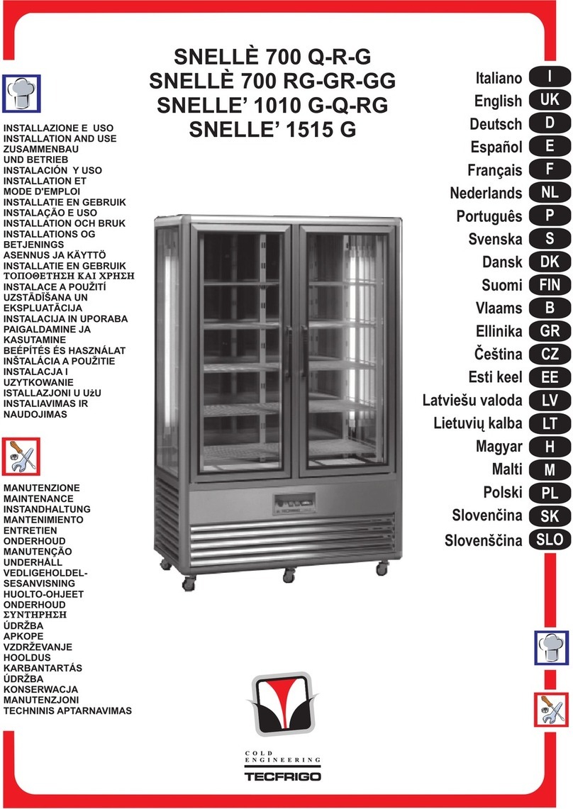 Tecfrigo SNELLE 700 Q-R-G manual