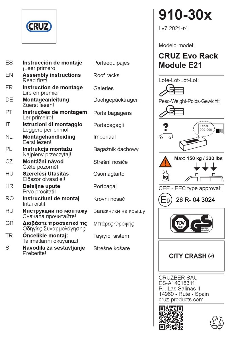 Cruz Evo Rack Module E21 Assembly instructions