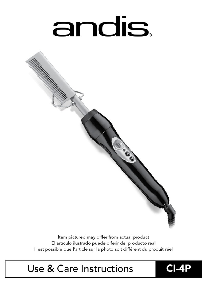 Andis CI-4P Use & care instructions