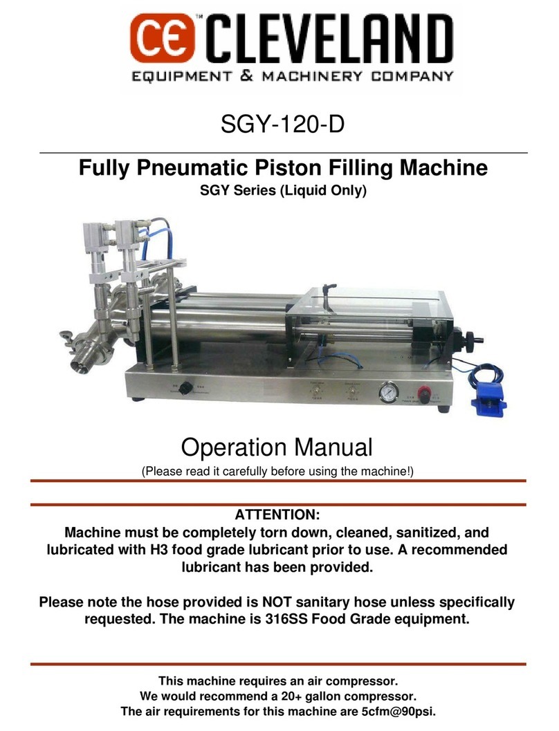 Cleveland SGY-120-D Operation manual