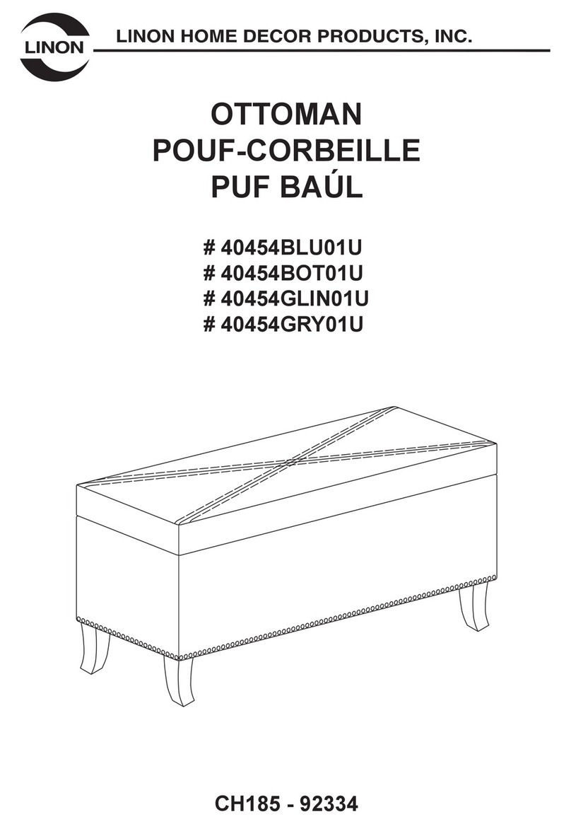 Linon 40454BLU01U manual