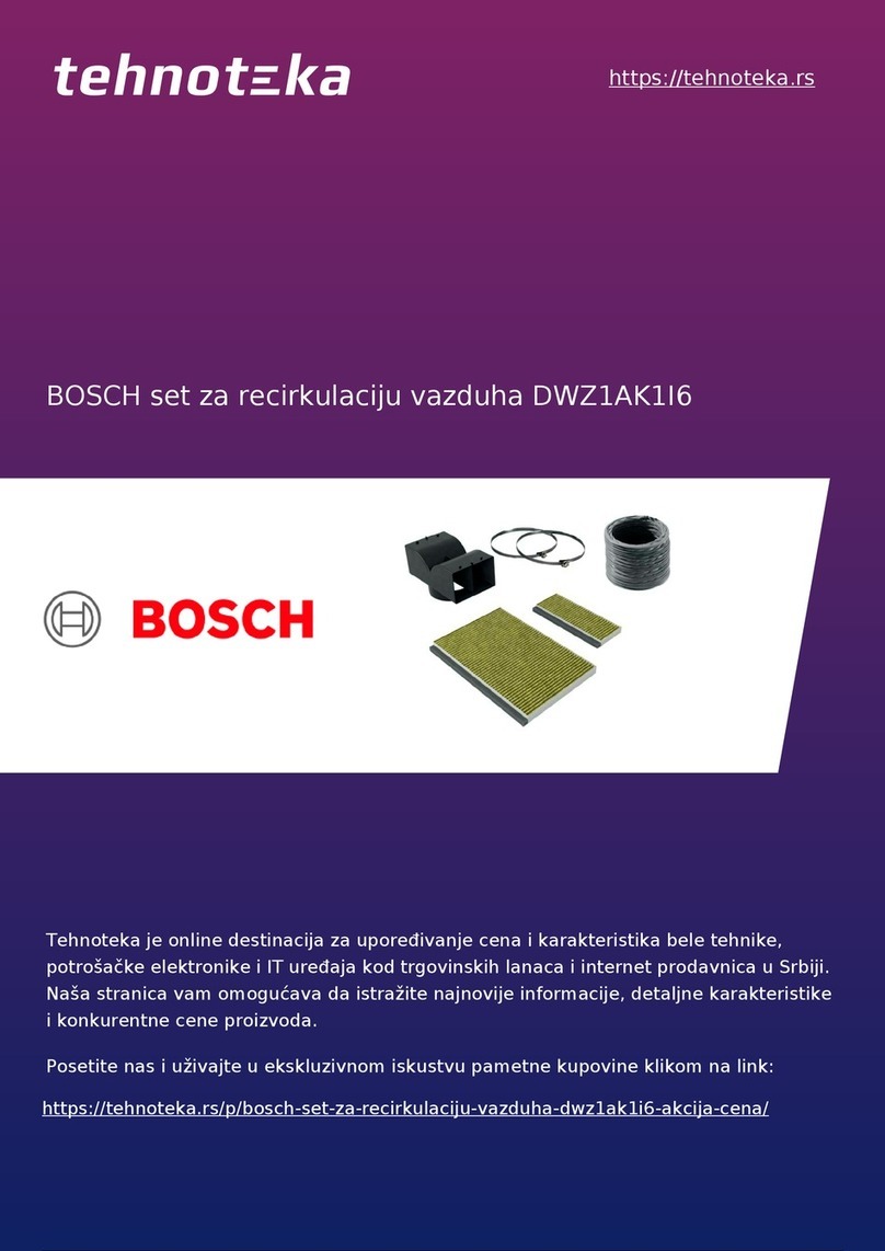 Bosch DWZ1AK1I6 User manual