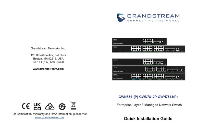 Grandstream Networks GWN7811 User manual Grandstream Networks GWN7811 User manual