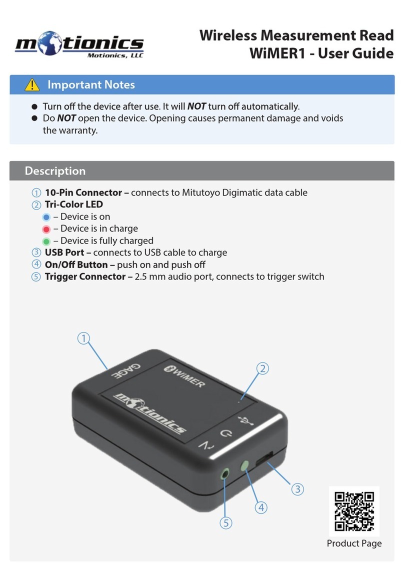 Motionics WiMER1 user guide