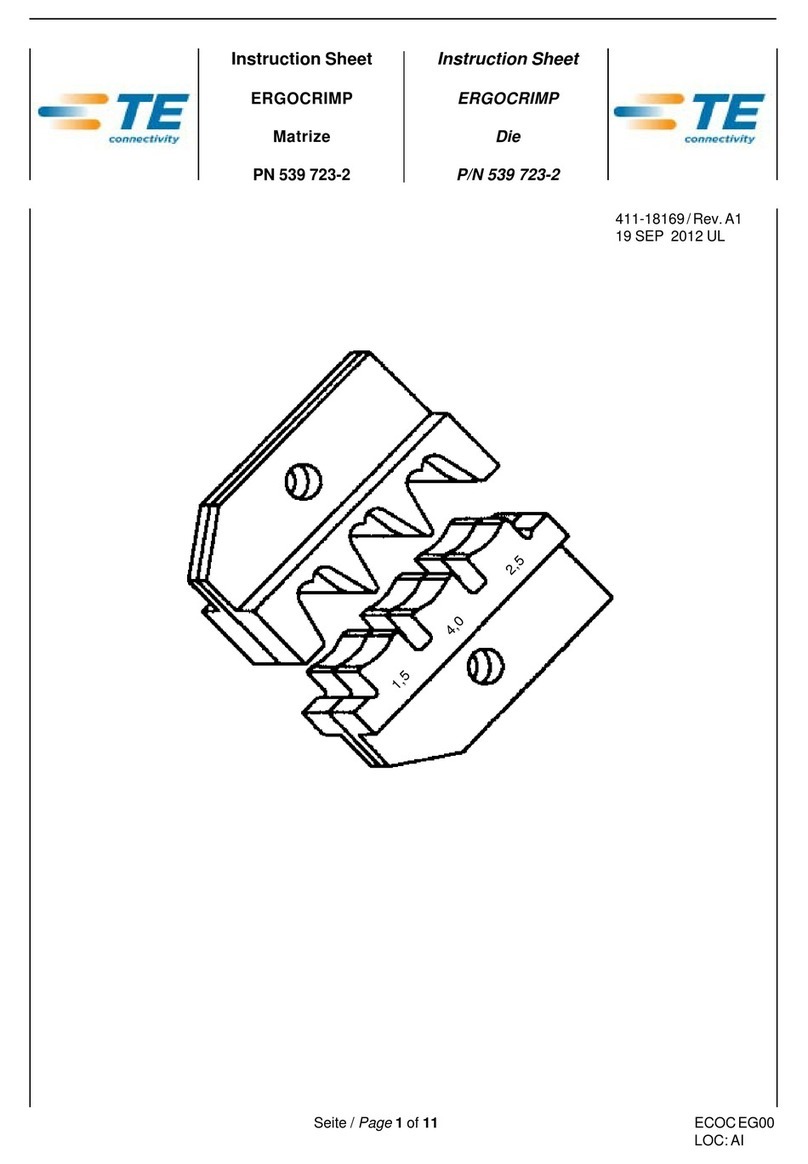 TE Connectivity ERGOCRIMP 539 723-2 User manual TE Connectivity ERGOCRIMP 539 723-2 User manual