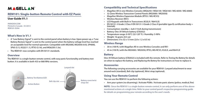 Magellan REM101 User manual