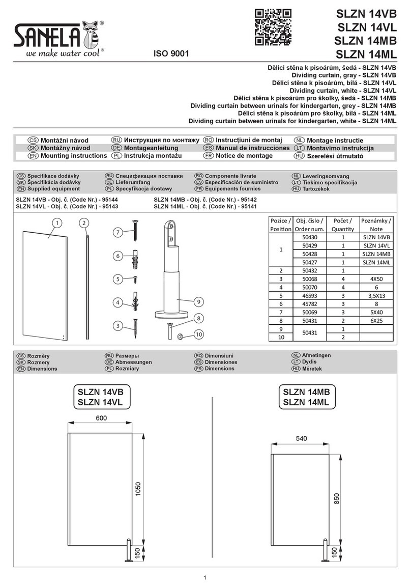 Sanela SLZN 14VB Mounting instructions