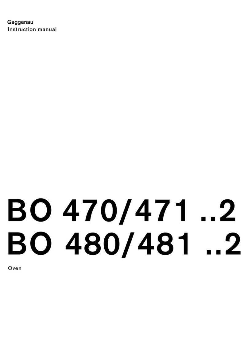 Gaggenau BO 471 2 Series User manual