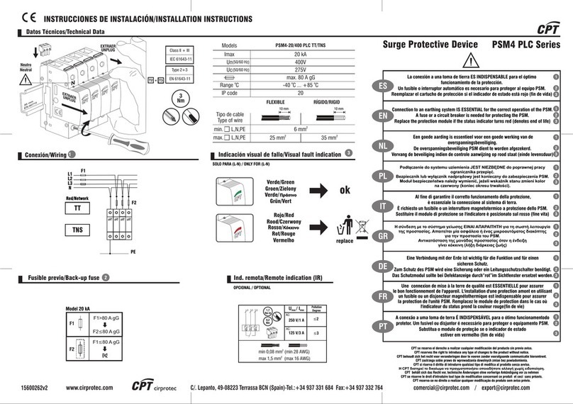 CPT PSM4 PLC Series installation instructions CPT PSM4 PLC Series installation instructions