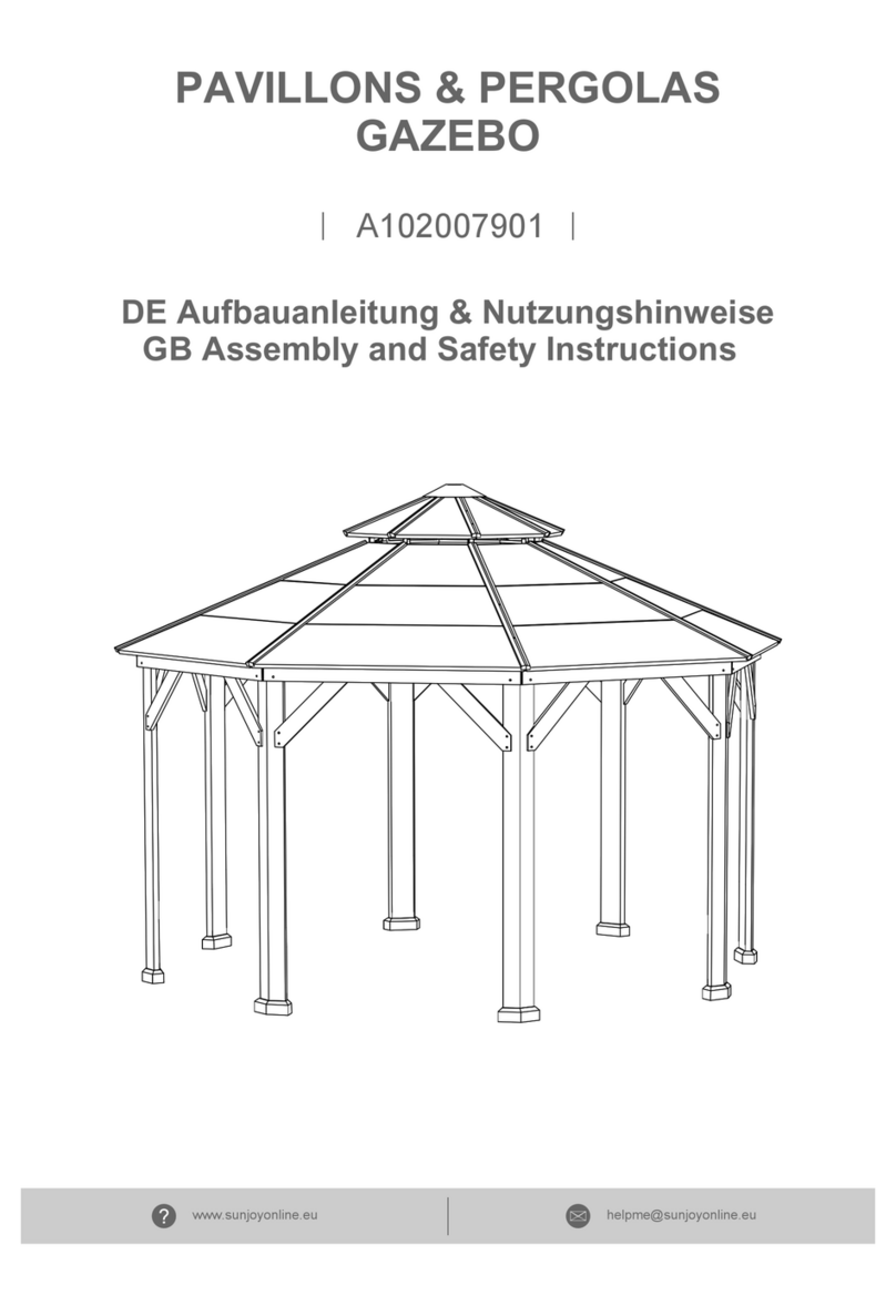 Sunjoy A102007901 Assembly and safety instructions Sunjoy A102007901 Assembly and safety instructions
