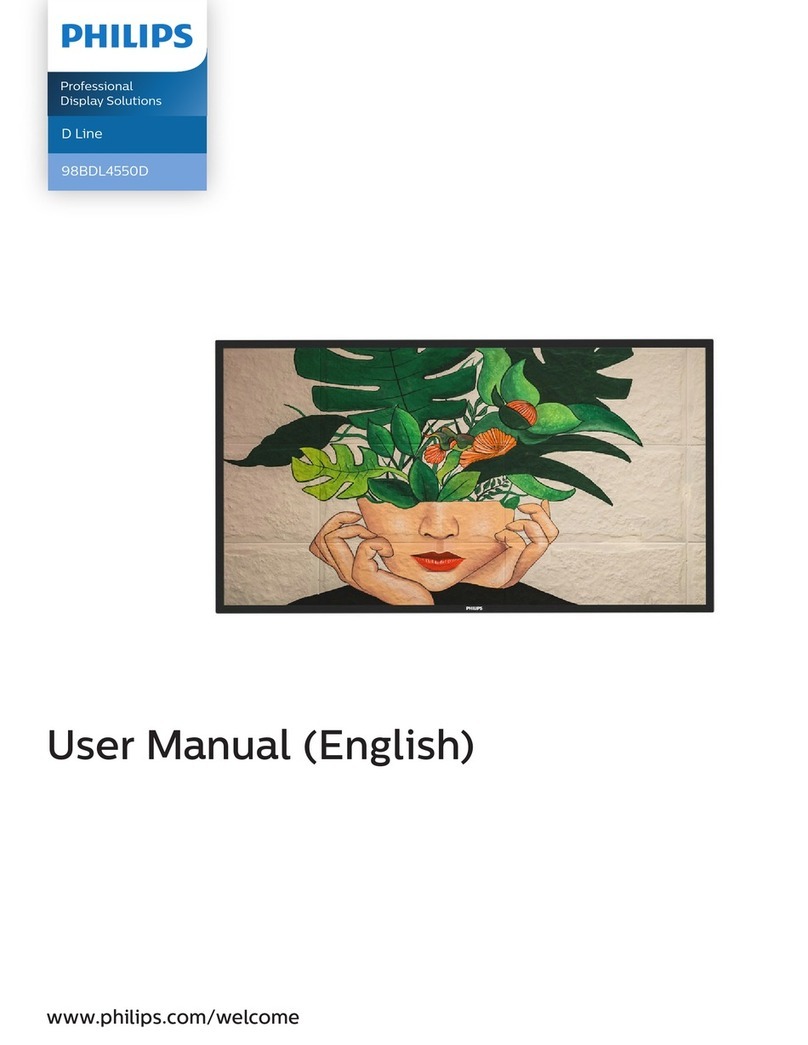 Philips D Line 98BDL4550D User manual