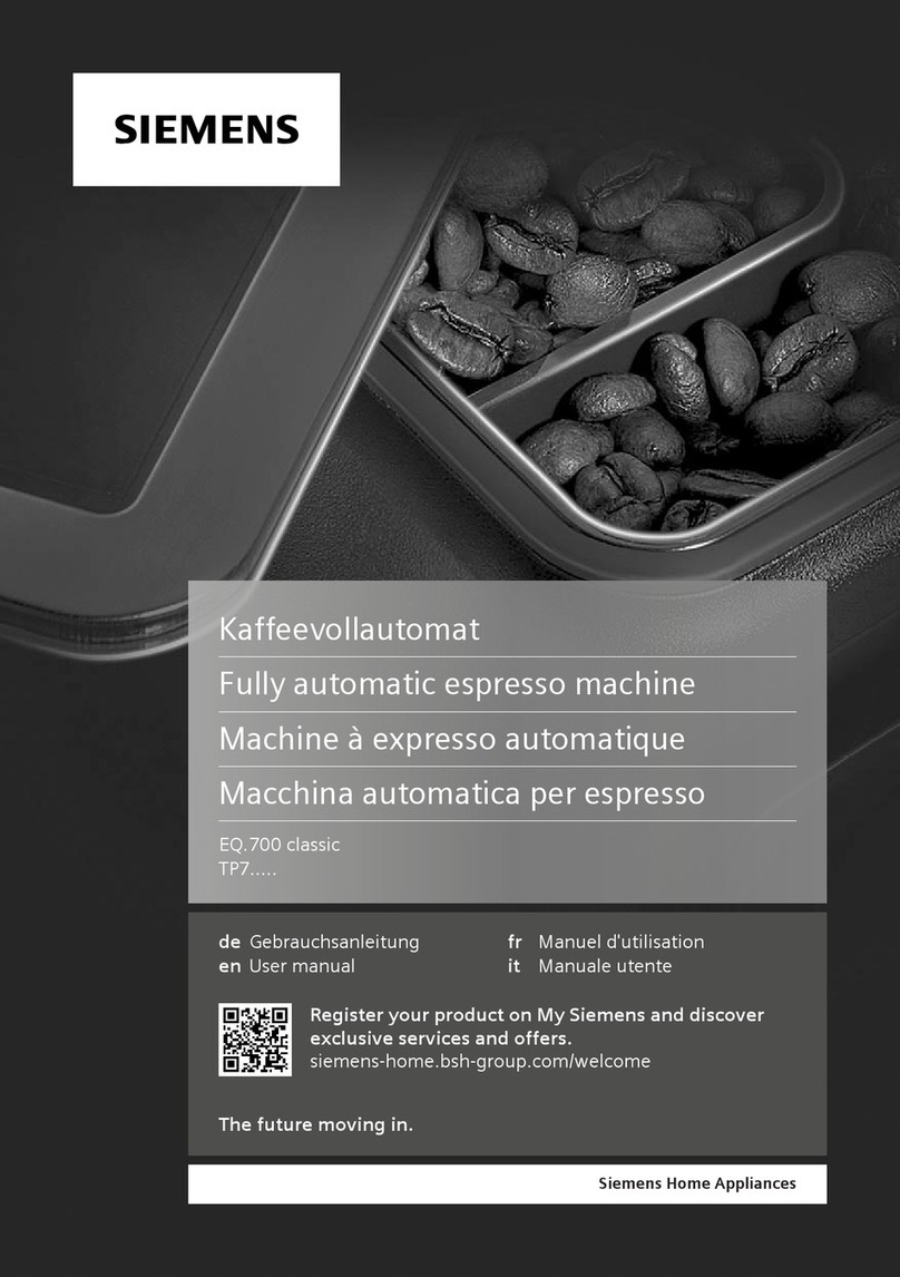 Siemens EQ.700 classic TP7 Series User manual