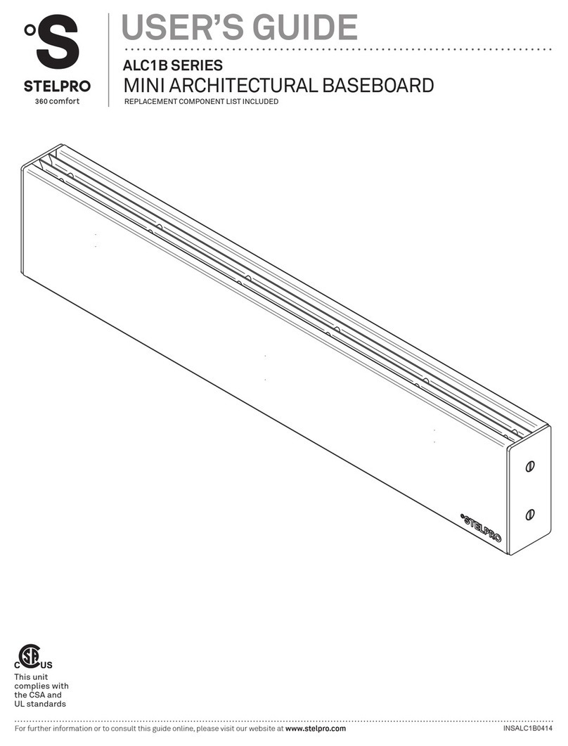 Stelpro ALC1B Series user guide Stelpro ALC1B Series user guide