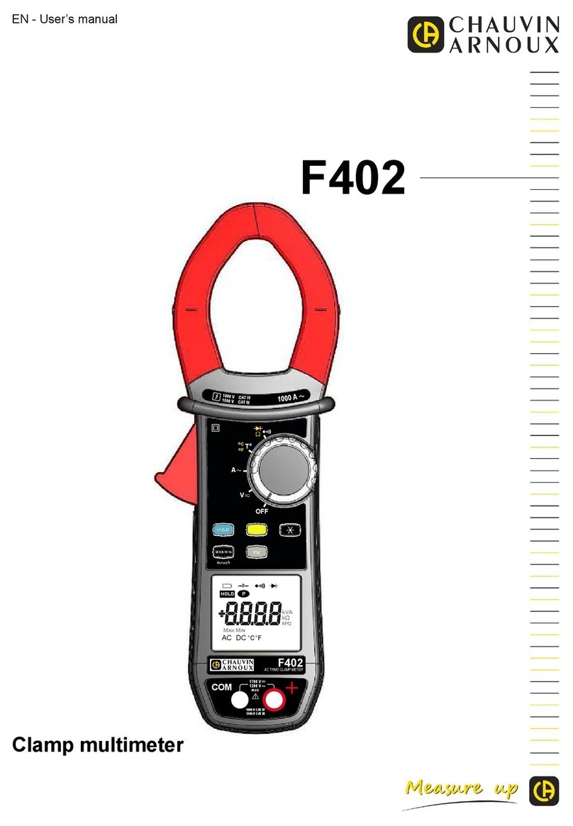 Chauvin Arnoux F402 user manual