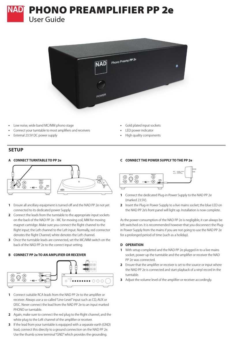 NAD PP2e User manual
