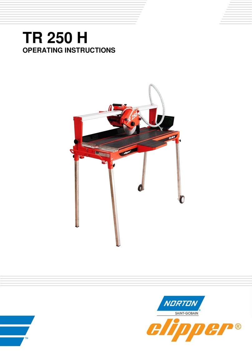 SAINT-GOBAIN NORTON CLIPPER TR 250 H operating instructions SAINT-GOBAIN NORTON CLIPPER TR 250 H operating instructions