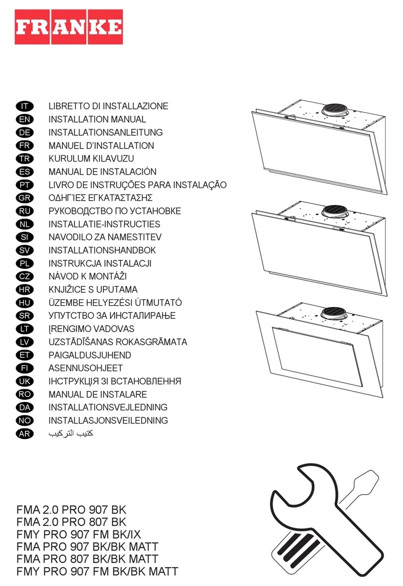 Franke FMA 2.0 PRO 907 BK installation manual