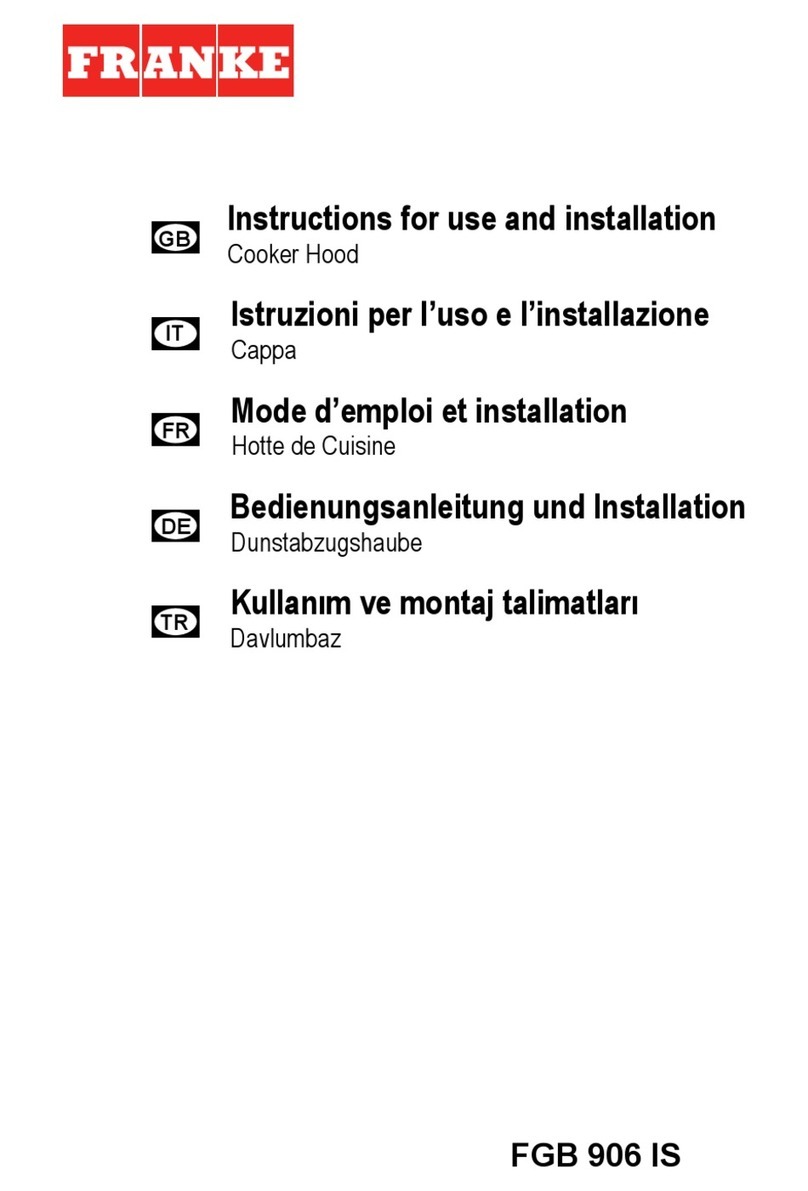 Franke FGB 906 IS Operation manual