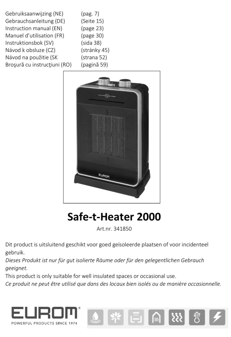 EUROM Safe-t-Heater 2000 instruction manual