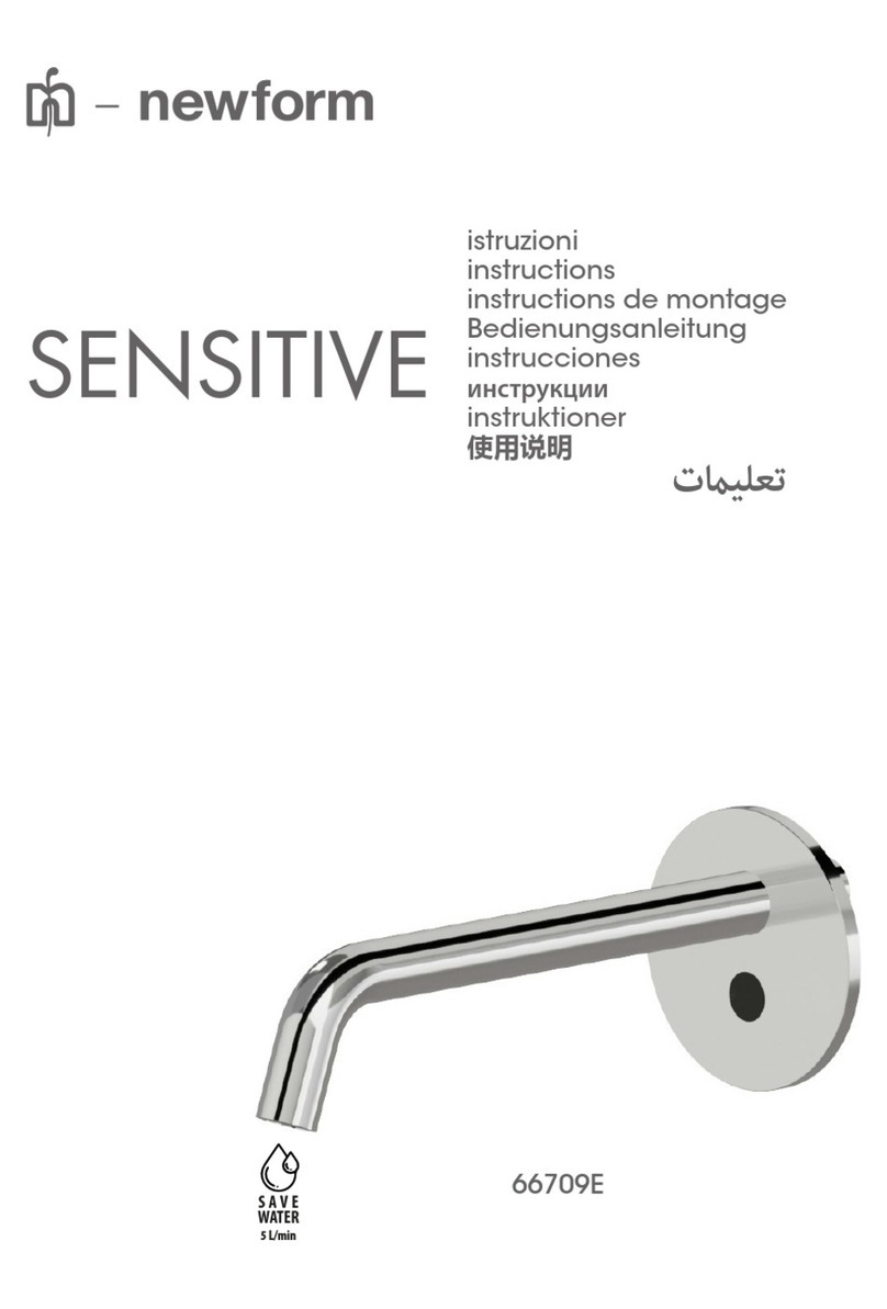 newform SENSITIVE 66709E instructions