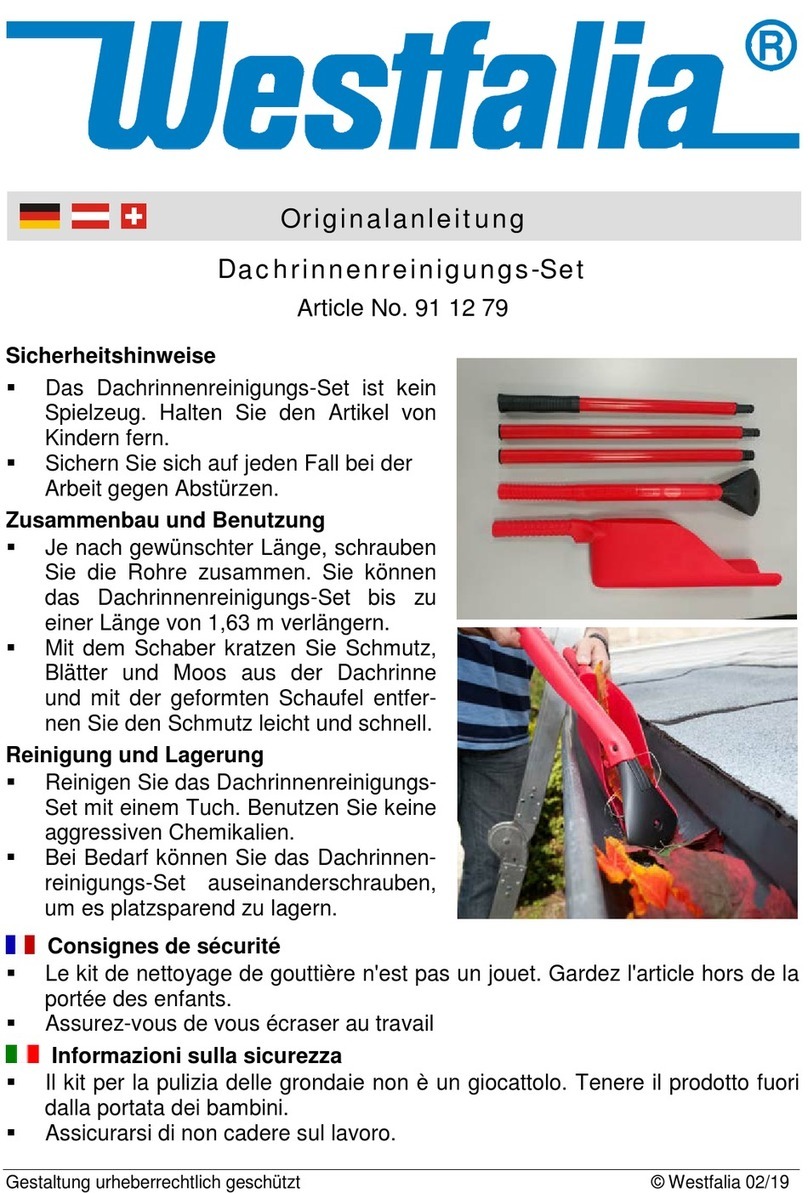 Westfalia 91 12 79 User manual