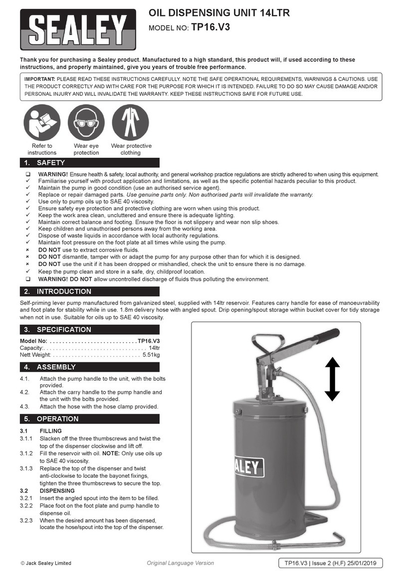 Sealey TP16.V3 User manual