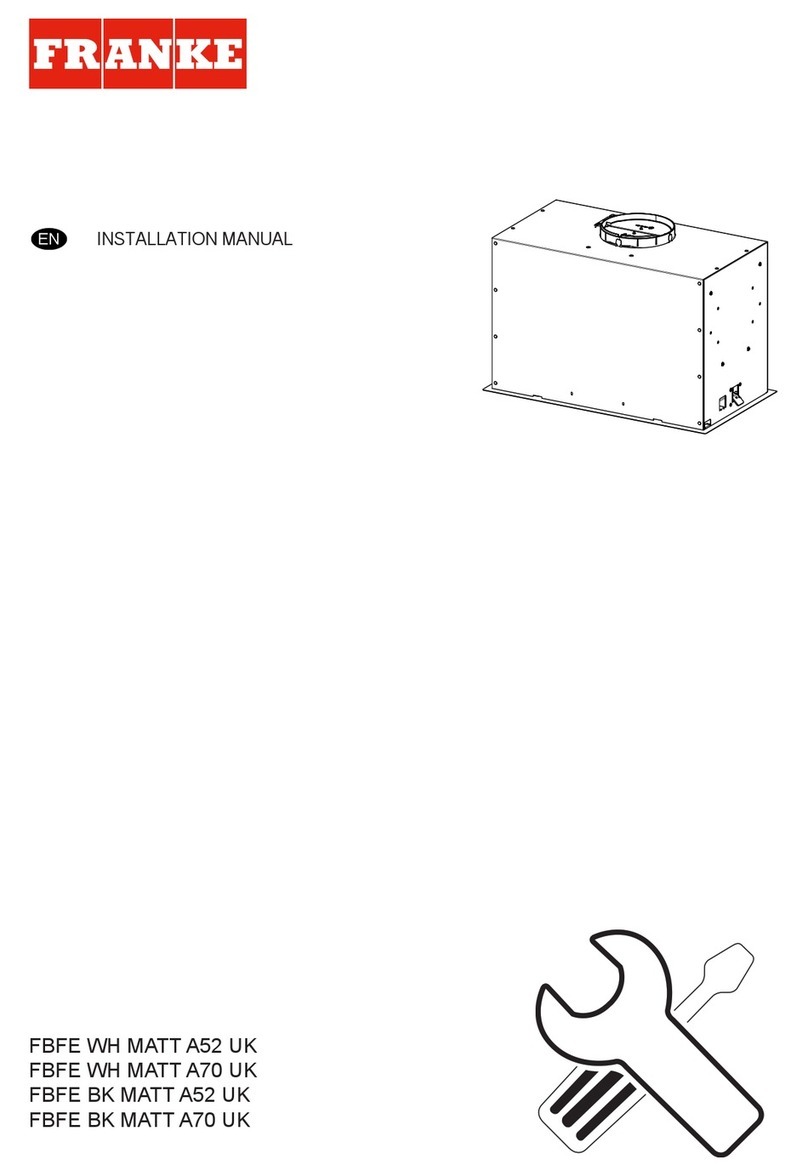 Franke FBFE WH MATT A70 UK User manual Franke FBFE WH MATT A70 UK User manual