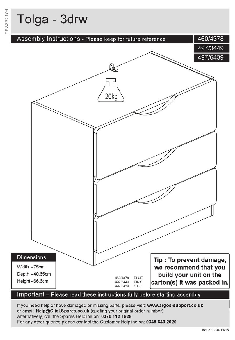 Argos Tolga 460/4378 User manual Argos Tolga 460/4378 User manual