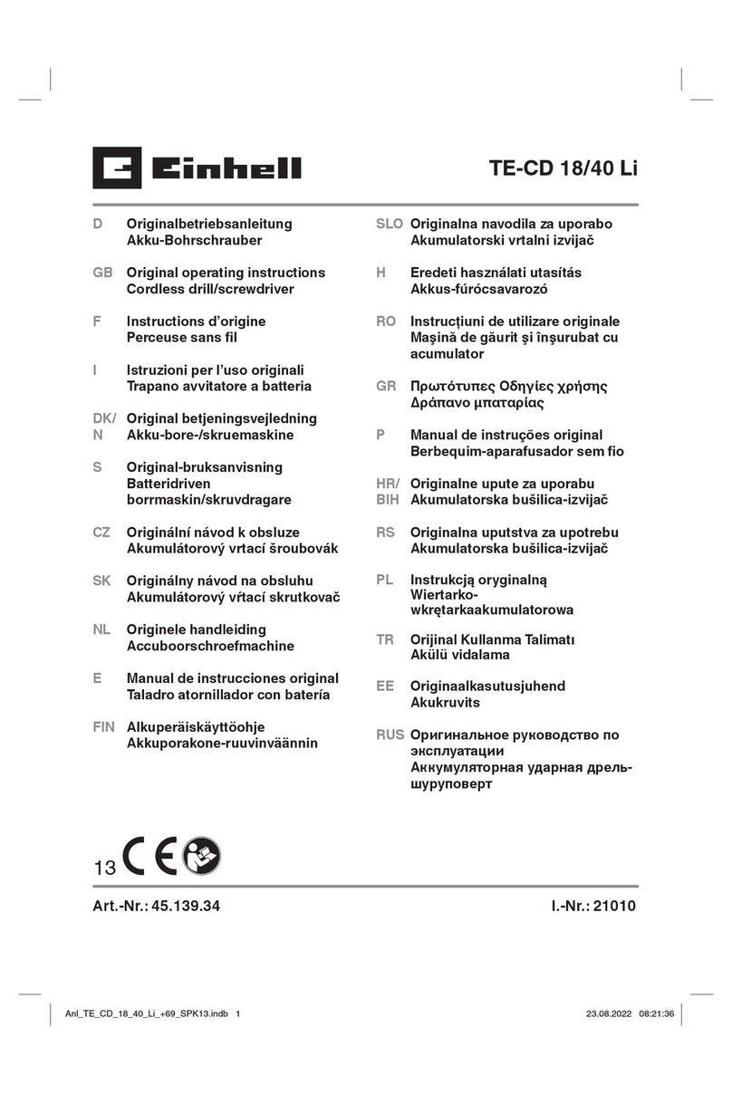 EINHELL 45.139.34 User manual