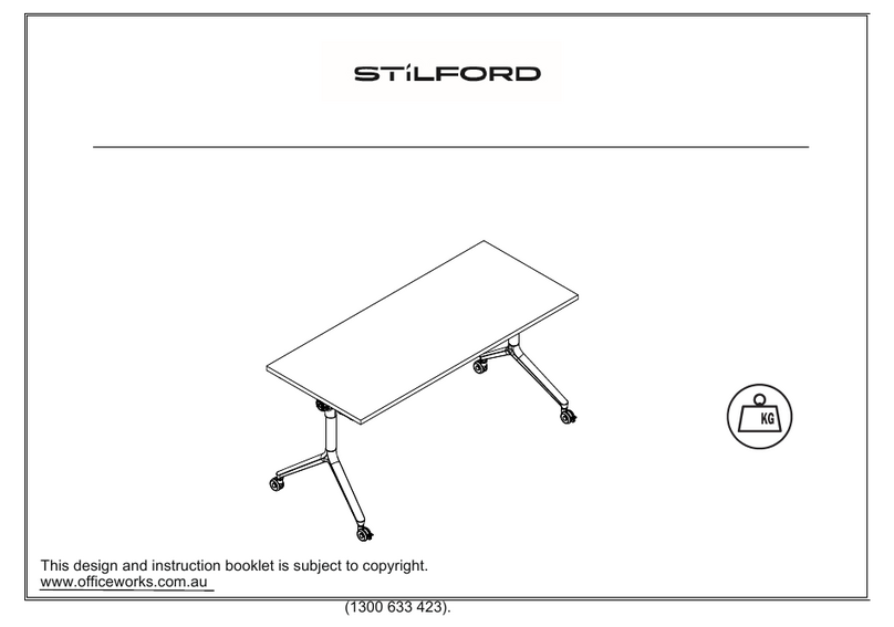 Officeworks STILFORD STPR15FBKT User manual